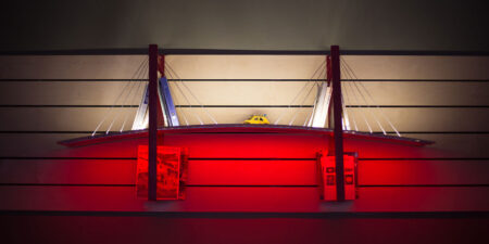 bookshelf lightbridge wall lighting installation